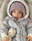 Winter Jumpsuit with Teddy Lining for Babies and Kids - Rabbit