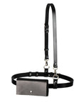 Leather Body Harness with Mini Bag