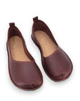 Wide Fit Leather Shoes in Bordoo with Comfort Support