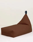 Luxury Lino cotton beanbag in plum, premium handcrafted organic cotton with XXL embroidered handle, stylish backrest design, best-selling Green Tea Mauve Pink Moss Green colors by Ella James at brixbailey.com