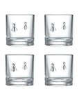Bee Whiskey Glasses Set of 4, 250 ml