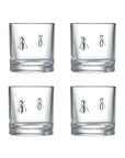 Bee Whiskey Glasses Set of 4, 250 ml
