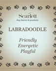 Labradoodle Silver Dog Charm Bracelet