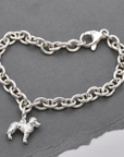 Labradoodle Silver Dog Charm