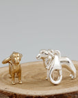 Labrador Silver Dog Charm