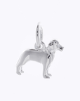 Labrador Silver Dog Charm