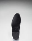 Black Suede Laced Loafers, Welted Leather Sole
