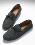 Laced Driving Loafers, racing green suede