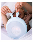 Rabbit Lamp and Alarm Clock in Blue