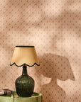Green Petal Jute Scallop Lampshade