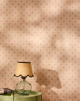 Chocolate Brown Jute Scallop Lampshade