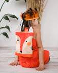 Kids Fox Backpack with Whimsical Design