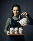 Large Herbal Teapot - Butterfly Design