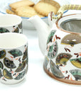 Large Herbal Teapot - China Fan Design