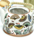 Large Herbal Teapot - China Fan Design