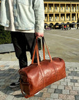 Large Leather Duffel Bag