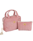 Baby Pink Makeup Bag Set Two Pieces
