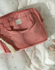 Large Coral Make Up Bag for Travel and Daily Essentials