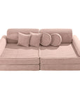 Large Modular Sofa for Kids - Premium Corduroy Powder Pink
