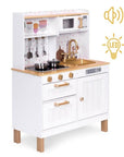 Wooden Play Kitchen with Lights and Sounds