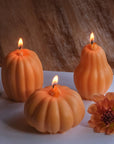 Large Pumpkin Shaped Candles