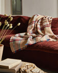 Large Checked Random Recycled Wool Blanket