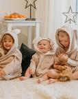 Toddler Bamboo Terry Hooded Poncho - Warm & Soft
