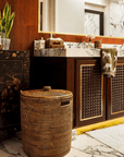 Handwoven Luxe Washing Hamper