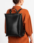 Leather Backpack and Shoulder Bag Hybrid