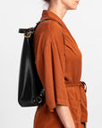 Leather Backpack and Shoulder Bag Hybrid