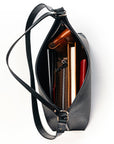 Sustainable Leather Shoulder Bag - Adjustable Strap
