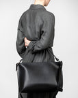 Sustainable Leather Shoulder Bag - Adjustable Strap