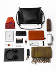 Sustainable Leather Shoulder Bag - Adjustable Strap