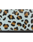 Blue Animal Print Leather Multi Section Purse Brix and Bailey