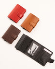Leather Wallet with RFID NFC Blocking and Card Holder