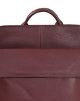 Plum Unisex Womens Leather Backpack Brix and Bailey Ethical Bag Brand
