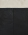 Ivory And Black Two Tone Leather Tote Brix and Bailey Ethical Brand