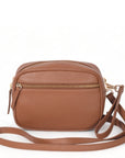 Camel Convertible Leather Cross Body Camera Bag Brix and Bailey Ethical Bag Brand