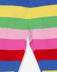 Colorful striped organic cotton leggings for kids, premium soft fabric, stylish and comfortable, trending pink striped collection by Toby Tiger at brixbailey.com