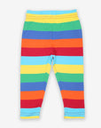 Trendy Colorful Toby Tiger Striped Leggings in Ultra Soft Organic Cotton with Comfortable Waistband by Toby Tiger at brixbailey.com
