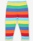 Trendy Colorful Toby Tiger Striped Leggings in Ultra Soft Organic Cotton with Easy Stretch Waistband by Toby Tiger at brixbailey.com