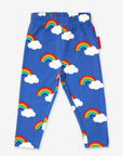 Premium organic cotton rainbow leggings for kids, soft and comfortable with elastic waistband by Toby Tiger at brixbailey.com