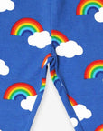 Premium organic cotton rainbow leggings for kids, soft, comfortable, stylish, handcrafted, best-selling by Toby Tiger at brixbailey.com