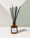 Premium Lemongrass Essential Oil Reed Diffuser, 120ml Amber Glass Bottle with 8 Natural Reeds, Luxury Aromatherapy Home Decor by Wolf & Wilde at brixbailey.com