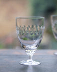 Crystal Bistro Glasses with Lens Design