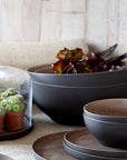 Premium bamboo salad bowl, elegant sustainable serving dish for pasta and alfresco dining by Ella James at brixbailey.com