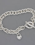 Lifetime Silver Heart Charm Bracelet