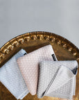 Lightweight Bamboo Viscose Baby Blanket - Breathable, Antibacterial & UV Protective - 90x90 cm Cellular Knit for Swaddling by Lullalove UK at brixbailey.com