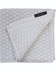Lightweight Bamboo Viscose Baby Blanket - Breathable, Antibacterial & UV Protective - 90x90 cm Cellular Knit for Spring/Summer by Lullalove UK at brixbailey.com