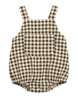 Lightweight Corduroy Baby Romper in Gingham
